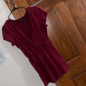Burgundy romper